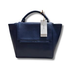 MATT & NAT Simoni Vegan Satchel Handbag, Dwell Collection - Allure Blue